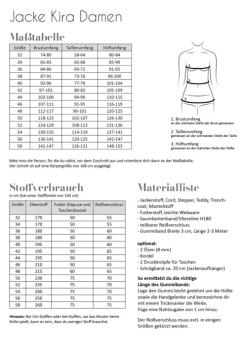 Papierschnittmuster Jacke Kira Damen - Fadenkäfer
